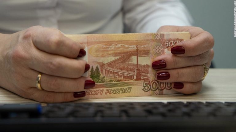 The Russian ruble collapsed as the banking system backed away from sanctions

