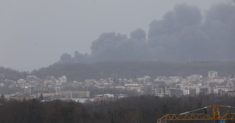 Several missiles hit the city of Lviv in western Ukraine

