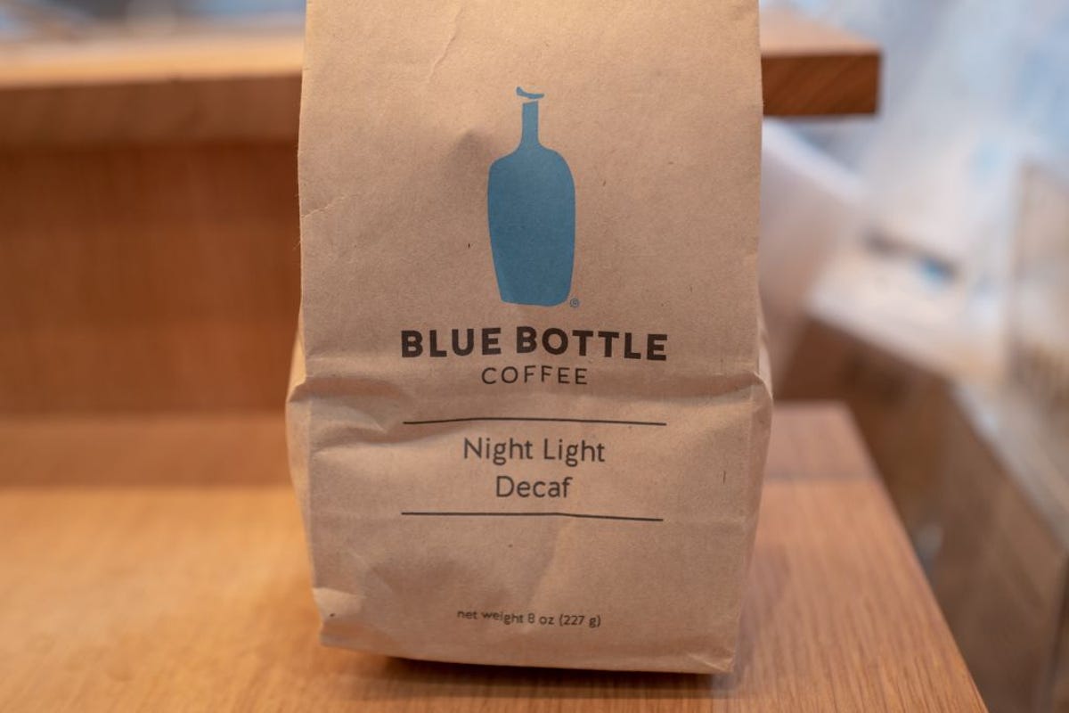 Coffee bag from the blue bottle