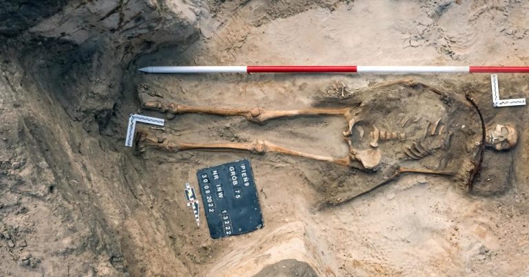 Skeleton of a female 'vampire' discovered in a cemetery in Poland: 'pure astonishment'

