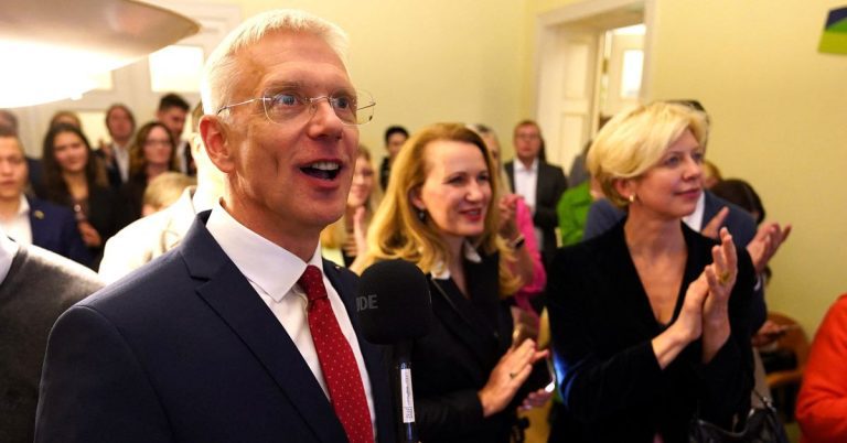 Opinion polls show Latvian Prime Minister's New Unity party leading in the vote

