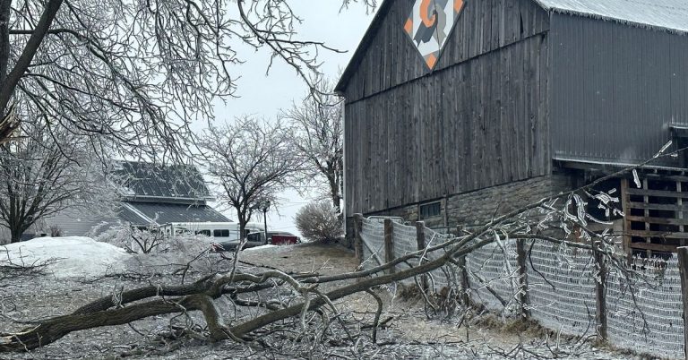 Two people were killed and more than a million people lost power after a snowstorm hit Canada

