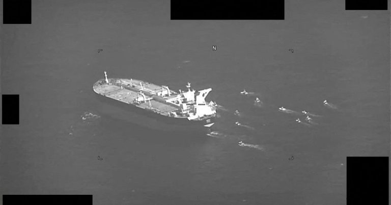 The US Navy said Iran seized its second oil tanker in a week in the Gulf

