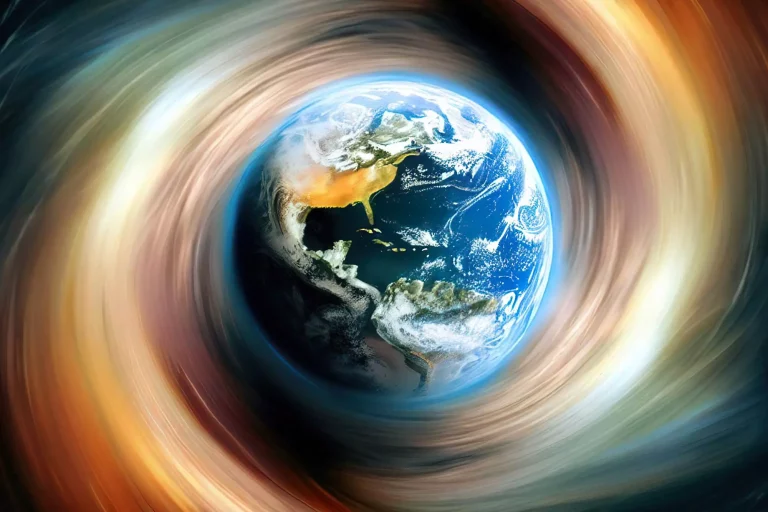 Earth Spin Illustration