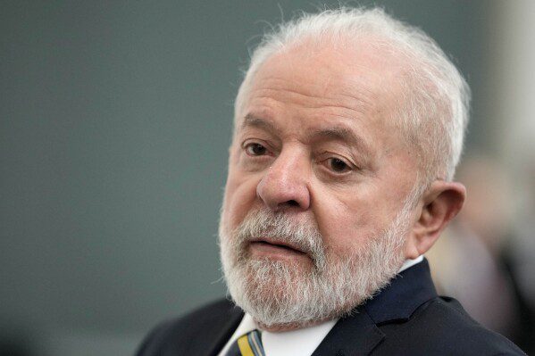 FILE - Luiz Inacio Lula da Silva, President of Brazil, arrives for a meeting of the German and Brazilian governments at the Chancellery in Berlin, Germany, Monday, December 4, 2023. Israel on Sunday, February 18, 2024, condemned Brazil's president for comparing the situation in Gaza to the Holocaust, accusing him of anti- Semiticism and downplaying of the genocide committed by the Nazis against European Jews during World War II.  This uproar further strained relations between the two countries, which had deteriorated since President Lula's return to office last year.  (AP Photo/Marcus Schreiber, File)