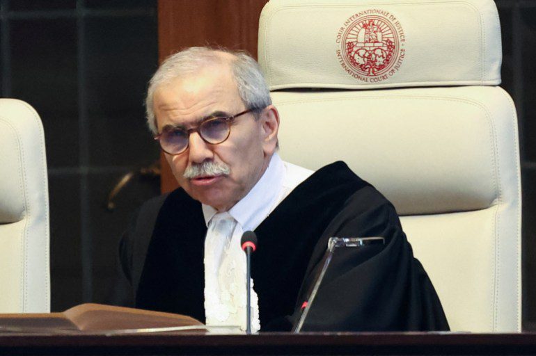 Judge Nawaf Salam, President of the International Court of Justice, speaks