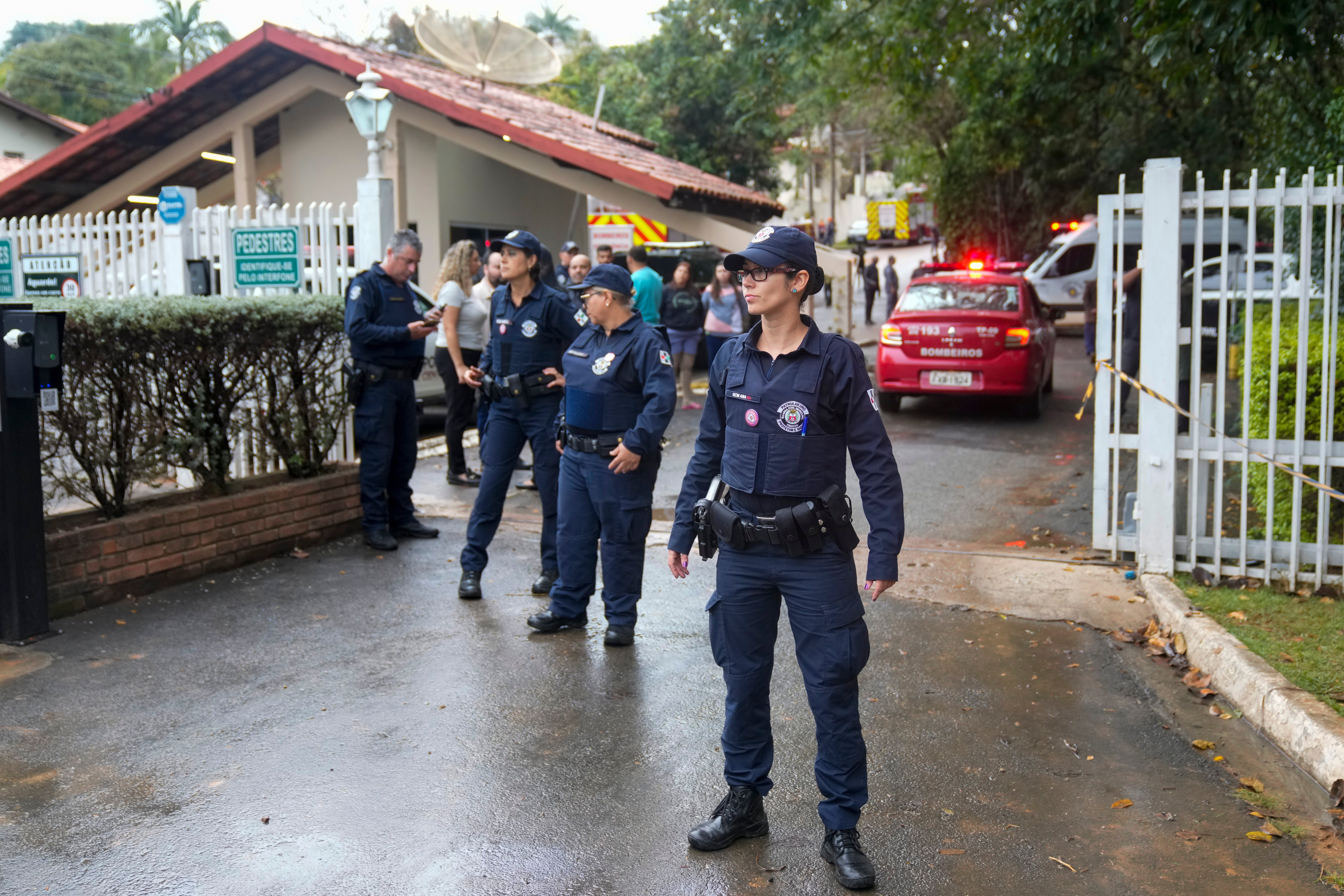 Emergency crews are guarding the neighborhood where Voypass Flight 2283 crashed Friday afternoon. Officials said the plane crashed into several homes as it exited the air.